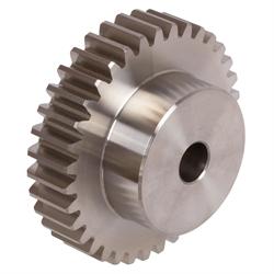 Spur Gears Pitch 5 mm (= Module 1.59), Stainless Steel
