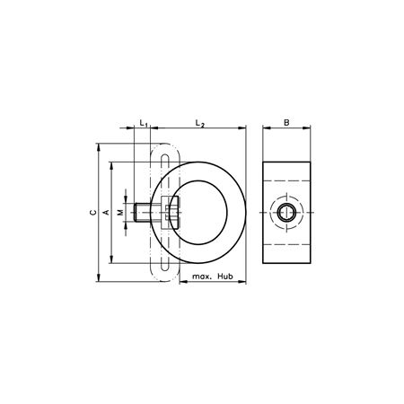 Madler - Profile damper TR 67-40 diameter 66.5mm thread M5 - 69126700