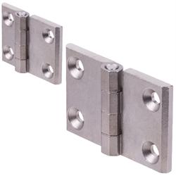 Hinges M237L, with Extended Hinge-Wings, Stainless Steel