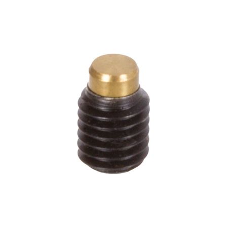 Madler - Thrust screw with brass bolt M10 x 14 steel strength 12.9 black oxide finished - 65461014