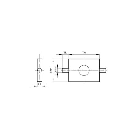 Madler - Detachable trunnion mounting for cylinder diameter 12/16mm - 81002112
