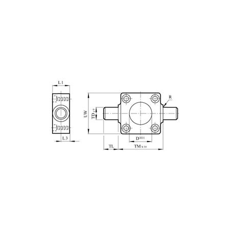 Madler - Detachable trunnion mounting (front or rear) for cylinder diameter 80mm - 81001380