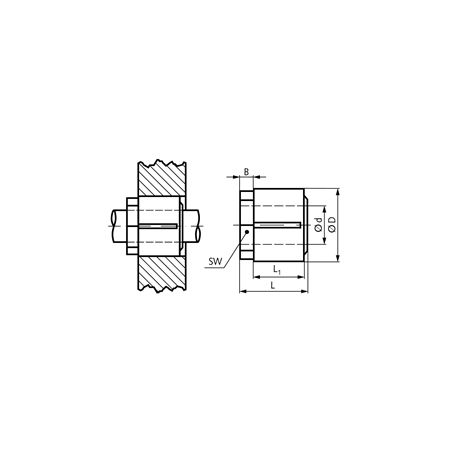 Madler - Locking assembly TT bore 17mm size 17-32 - 61550117