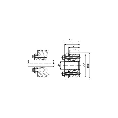 Madler - Locking assembly COM-C bore 42mm size 42-75 - 61557142
