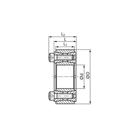 Madler - Locking assembly COM-AS bore 19mm size 19x47x20mm - 61530019