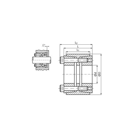Madler - Locking assembly COM-L bore 70mm size 70-110 - 61551170