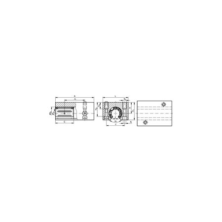 Madler - Open Tandem linear-bearing unit KGT-3-O ISO series 3 with linear ball bearings with angular compensation with double rubber seal for shaft Ø 25mm - 64682501
