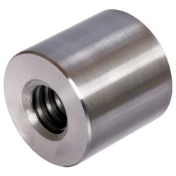 Round Trapezoidal Nut, single thread, right hand, Stainless Steel