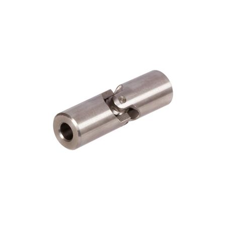 Madler - Precision single universal joint WER DIN 808 simple, bore 6H7 stainless steel 1.4301 total length 50mm outer diameter 13mm - 63199215