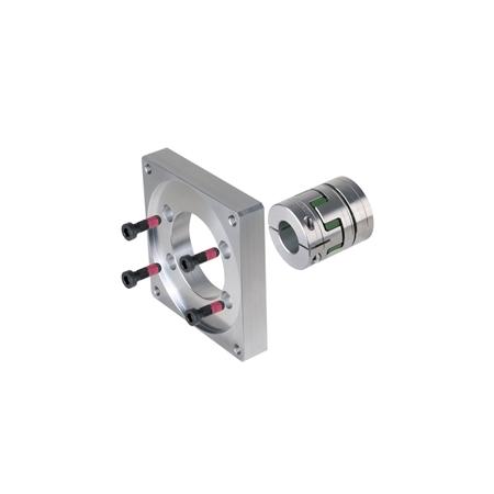 Madler - Motor adaptation ZM/S size 40 consisting of coupling and flange with fixing screws for shaft-Ø 19 x 40mm Centre-Ø 80mm Thread M6 - 42109406
