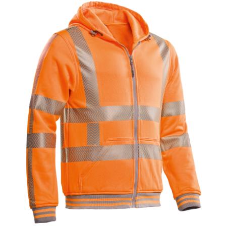 Santino Vermont hooded sweater RWS fluo oranje. Maat:  M |  2.60.314.04