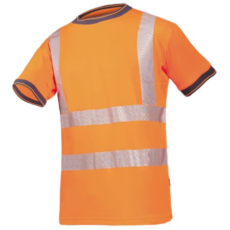 Sioen 3876 Rovito T-shirt fluo oranje. Maat:  M |  2.60.668.04