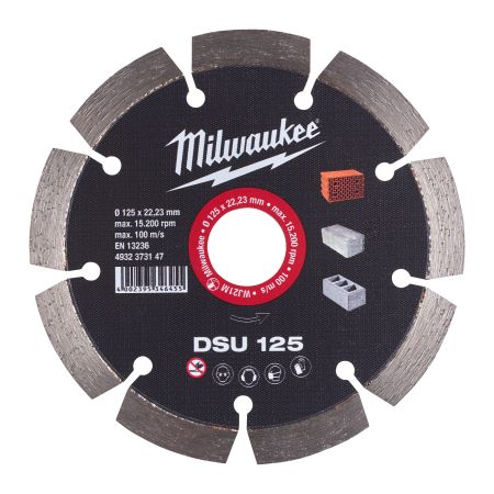 Milwaukee  Diamantdoorslijpschijven DSU | DSU 125 mm - 1 pc | 4932373147