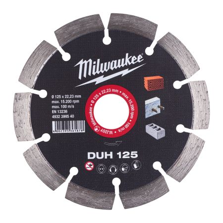 Milwaukee  Diamantdoorslijpschijven DUH | DUH 125 mm - 1 pc | 4932399540