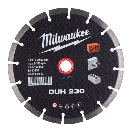 Milwaukee  Diamantdoorslijpschijven DUH | DUH 230 mm - 1 pc | 4932399542