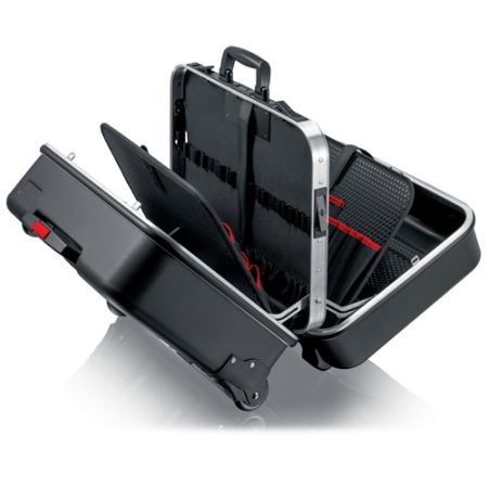 Gereedschapsassortiment BIG Twin Move lege koffer met onderstel aluminium KNIPEX | IP.4000795052