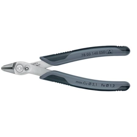 Elektronicazijsnijtang Super-Knips® lengte 140 mm facet nee gepolijst KNIPEX | IP.4000810338