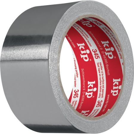 Aluminiumtape 345 met liners lengte 25 m breedte 50 mm wiel KIP | IP.4000353175