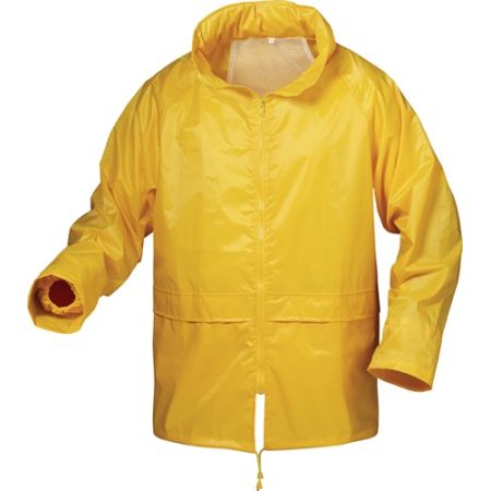 Regenjack Herning maat XXL geel 100 % PES, PVC-coating CRAFTLAND | IP.4000378383