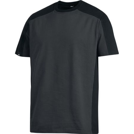 T-shirt MARC maat M antraciet/zwart 100 % ringgesponnen katoen FHB | IP.4000379020