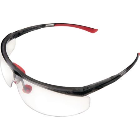 Veiligheidsbril Adaptec EN 166-1FT beugel zwart/rood, ring helder  HONEYWELL | IP.4000370042
