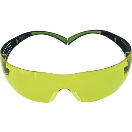 Veiligheidsbril SecureFit-SF400 EN 166, EN 170 beugel zwart groen, ring geel polycarbonaat 3M | IP.4000370064