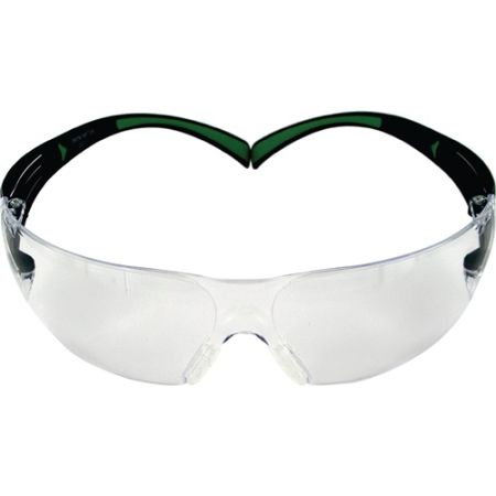 Veiligheidsbril SecureFit-SF400 EN 166, EN 172 beugel zwart groen, ring I/O polycarbonaat 3M | IP.4000370067