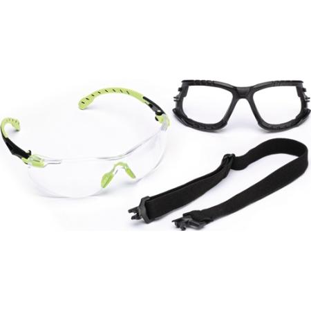 Veiligheidsbril Solus™ 1000-Set EN 166, EN 170, EN 172 beugel groen, ring helder polycarbonaat 3M | IP.4000370073