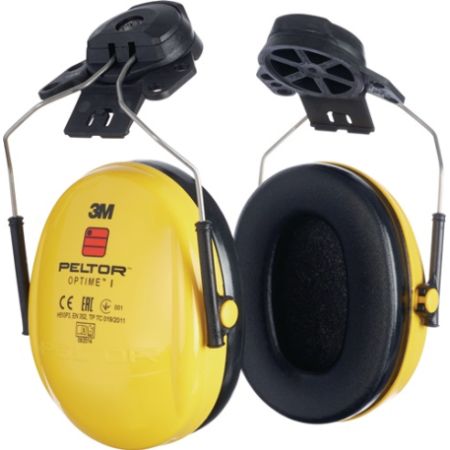 Gehoorbescherming OPTIME I EN 352-1-3 SNR 26 DB voor helm met 30mm-sleuf met 2 afdichtringen en isolatiekussen paar 3M | IP.4000370563