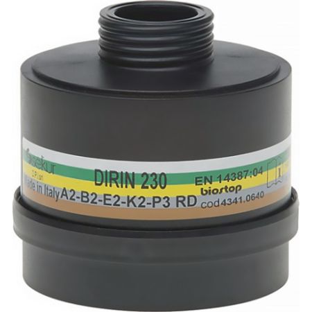 Combifilter voor meerdere bereiken DIRIN 230 EN 14387, DIN EN 148-1 A2 B2 E2 K2-P3R D passend voor 4000 370 800, 4000 370 801  EKASTU | IP.4000370808