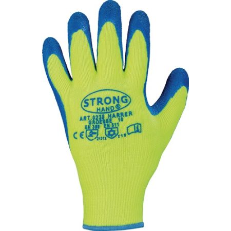 Handschoen Harrer maat 9 geel/blauw EN 388, EN511 PSA-categorie II EN 388, EN511 STRONGHAND | IP.4000371042