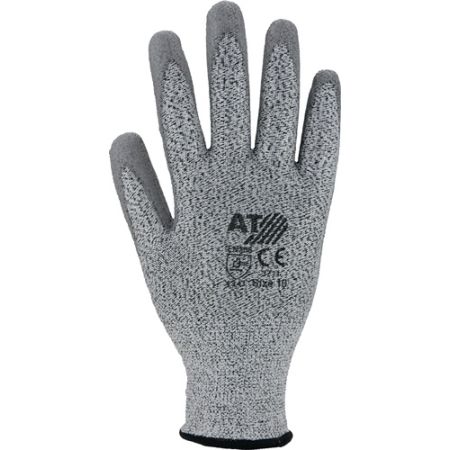 Snijbestendige handschoen maat 8 grijs EN 388 PSA-categorie II HDPe m.polyurethaan 10 paar ASATEX | IP.4000371284