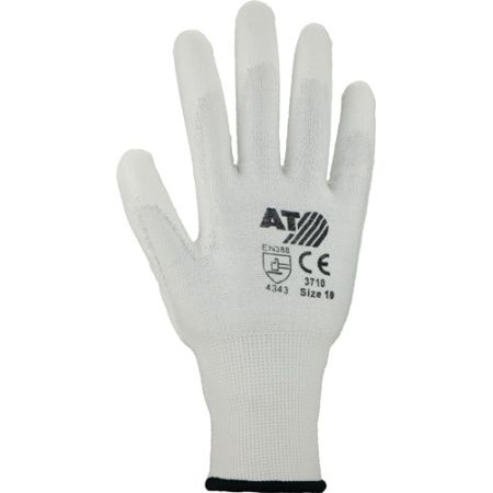 Snijbestendige handschoen maat 9 wit EN 388 PSA-categorie II HDPe m.polyurethaan 10 paar ASATEX | IP.4000371289