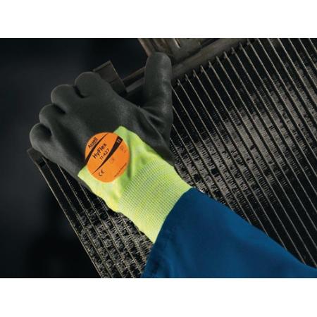 Handschoen HyFlex® 11-427 maat 9 grijs/lichtgeel EN 388, EN 407 PSA-categorie III breisel met polyurethaan / nitril ANSELL | IP.4000371493