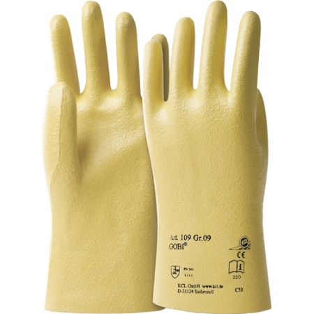 Handschoen Gobi 109 maat 8 geel BW-tricot met nitril EN 388 PSA-categorie II HONEYWELL | IP.4000371669