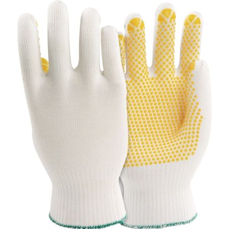 Handschoen PolyTRIX N 912 maat 8 wit/geel EN 388 PSA-categorie II polyamide/katoen HONEYWELL | IP.4000371699