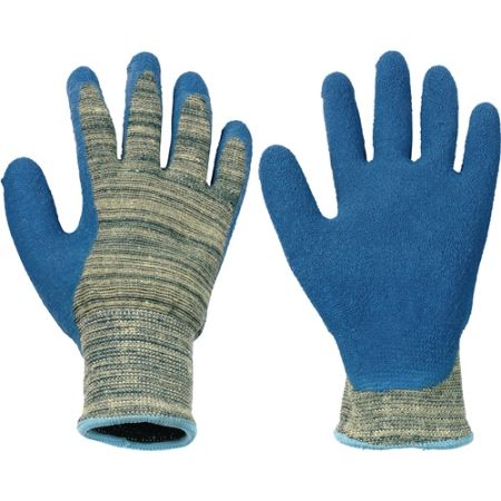 Snijbestendige handschoen Sharpflex Latex maat 9 grijs/blauw EN 388, EN 407 PSA-categorie II para-amide/composietgaren m.crêpe-latex 10 paar HONEYWELL | IP.4000371776