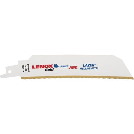 Reciprozaagblad Gold Lazer® lengte 152 mm breedte 25 mm tandverdeling TPI 18 5 stuks / kaart LENOX | IP.4000814734