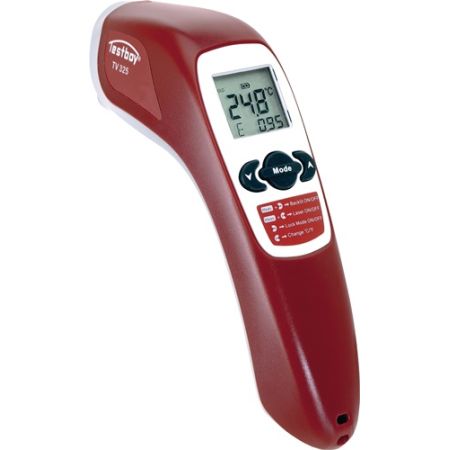 Infraroodthermometer TV 325 -60 tot 500 graden Celsius 2 x type AAA  TESTBOY | IP.4000828935