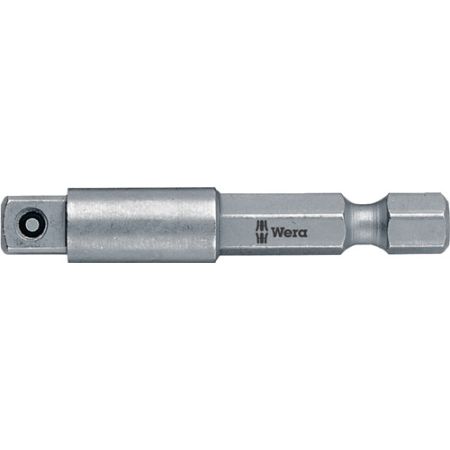 Adapter 870/4 aandrijfzeskant 1/4 inch aandrijfvierkant 1/4 inch lengte 50 mm WERA | IP.4000821076
