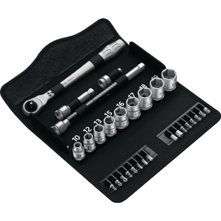 Dopsleutelset Zyklop Metal 8100 SB 8 29-delig 3/8 inch sleutelwijdtes 8-19 mm aantal tanden 72 6-Kant WERA | IP.4000821752