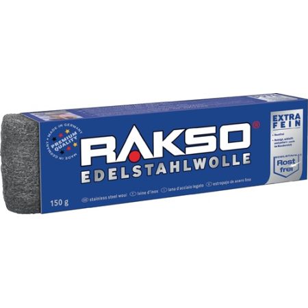 RVS-schuurwol extra fijn 00 150 g RAKSO | IP.4000841811