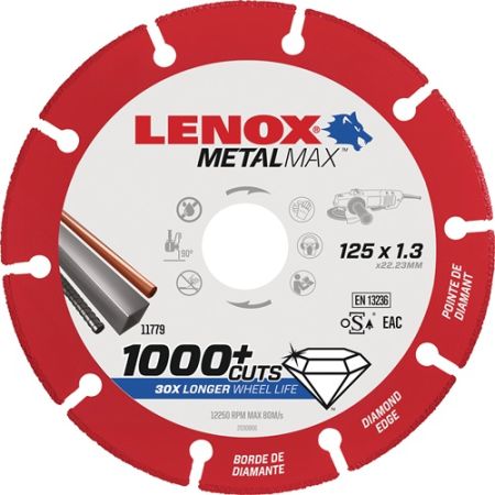 Diamantzaagblad Metal Max d. 125 mm gat 22,23 mm staal  LENOX | IP.4000843499