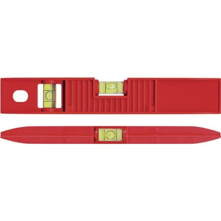 Waterpas Torpedo 25 cm ABS rood ± 1mm/m met magneet BMI | IP.4000857456