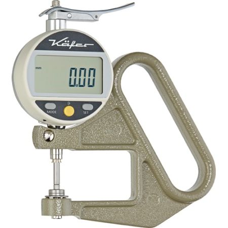 Diktemeter JD 50 meetbereik 12,5 mm aflezing 0,01 mm digitaal plat 10=c mm met fabriekskalibratie KÄFER | IP.4000851579