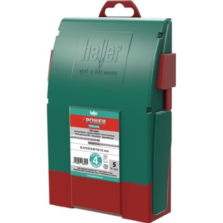 Hamerboorset 4Power 7-delig SDS-Plus kunststofbox  HELLER | IP.4000865285