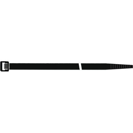 Kabelbinder lengte 360 mm breedte 7,5 mm polyamide 6.6 zwart 100 st./zak SAPISELCO | IP.4000900704