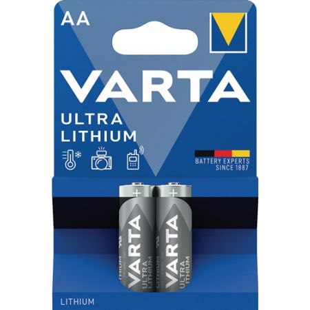Batterij ULTRA lithium 1,5 V AA mignon 2900 mAh FR14505 6106 2 stuks / blister VARTA | IP.4000901771