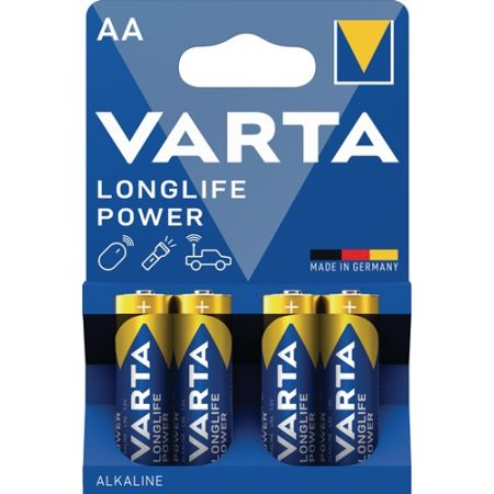 Batterij longlife power 1,5 V AA-AM3-penlite 2.950 mAh LR6 4906 4 stuks/blister VARTA | IP.4000901811