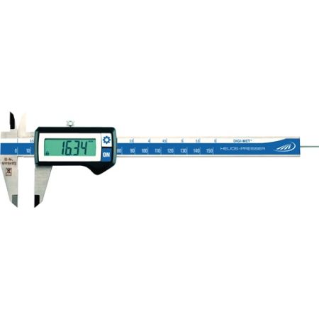 Schuifmaat DIGI-MET® 150 mm digitaal rond (1,5 mm) HELIOS PREISSER | IP.4130031307